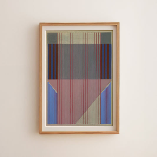 Meridian No. 11 Geometric Abstract Art Print