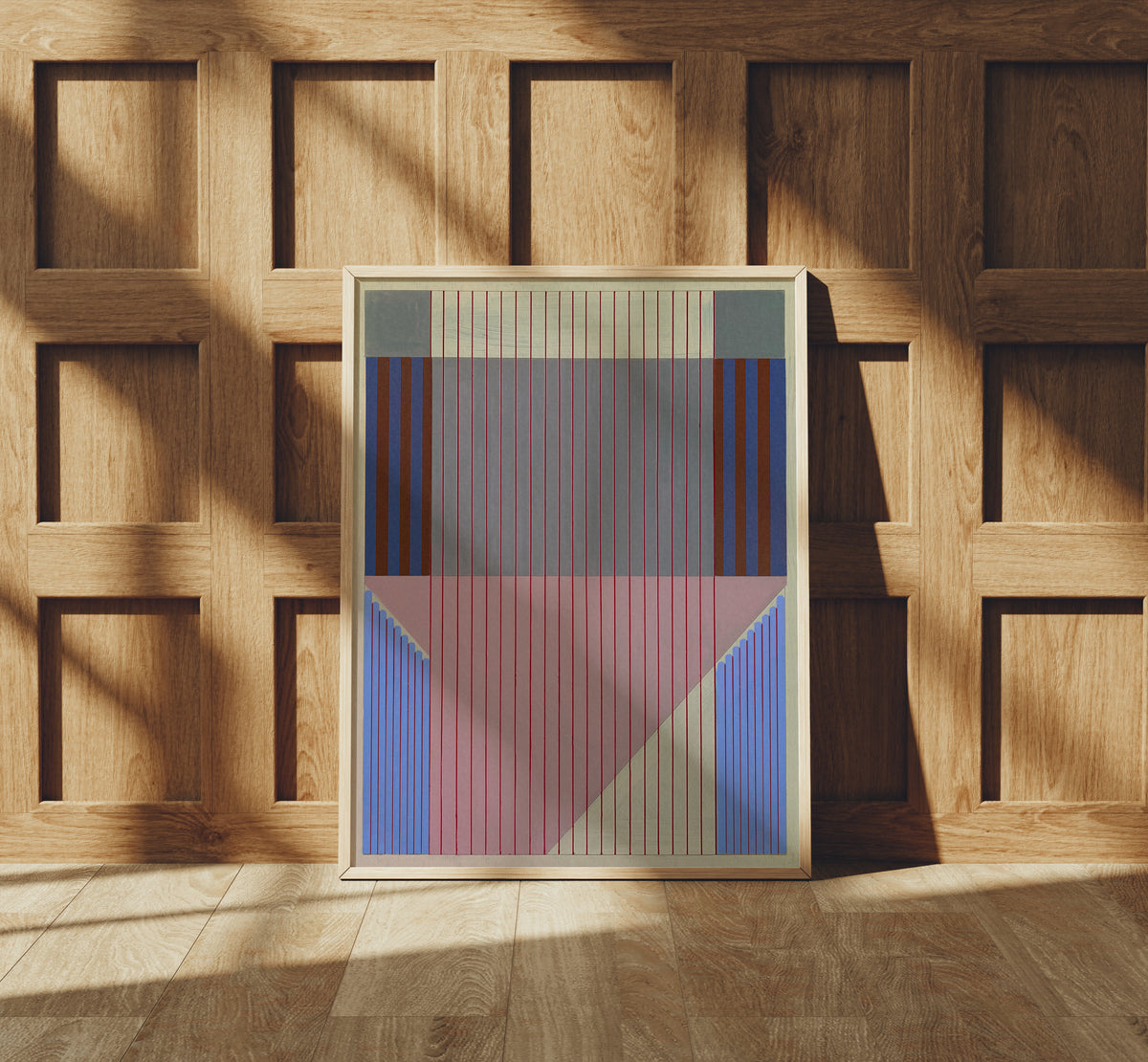 Meridian No. 11 Geometric Abstract Art Print