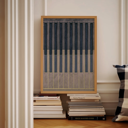 Meridian No. 13 Geometric Abstract Art Print