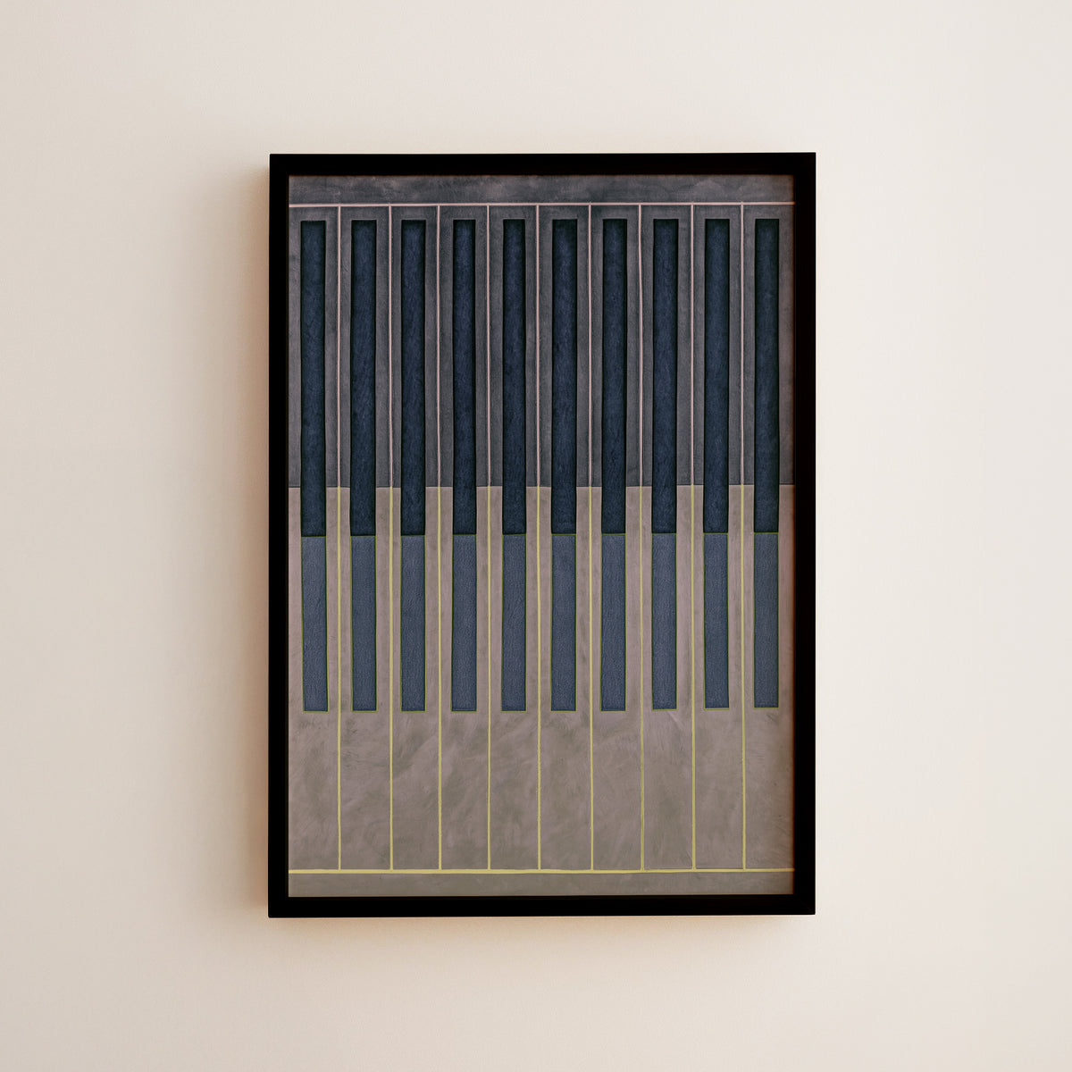 Meridian No. 13 Geometric Abstract Art Print