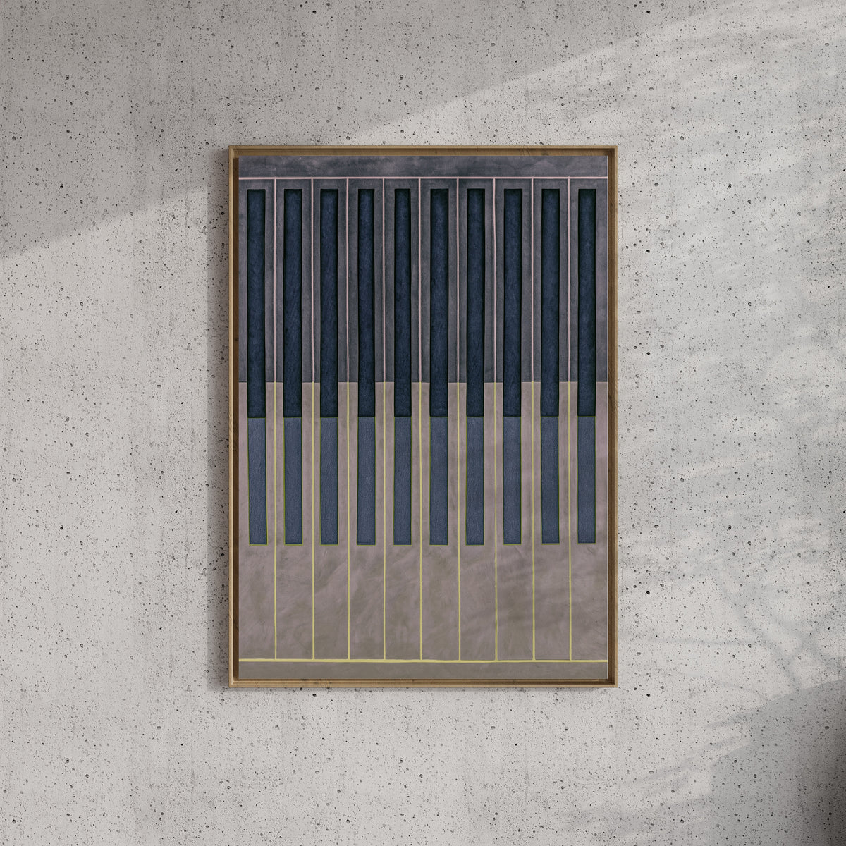 Meridian No. 13 Geometric Abstract Art Print