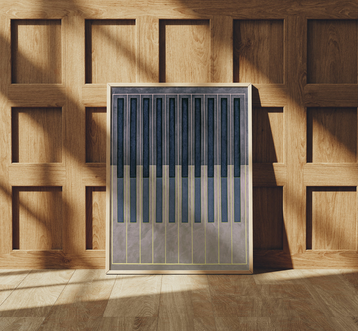 Meridian No. 13 Geometric Abstract Art Print
