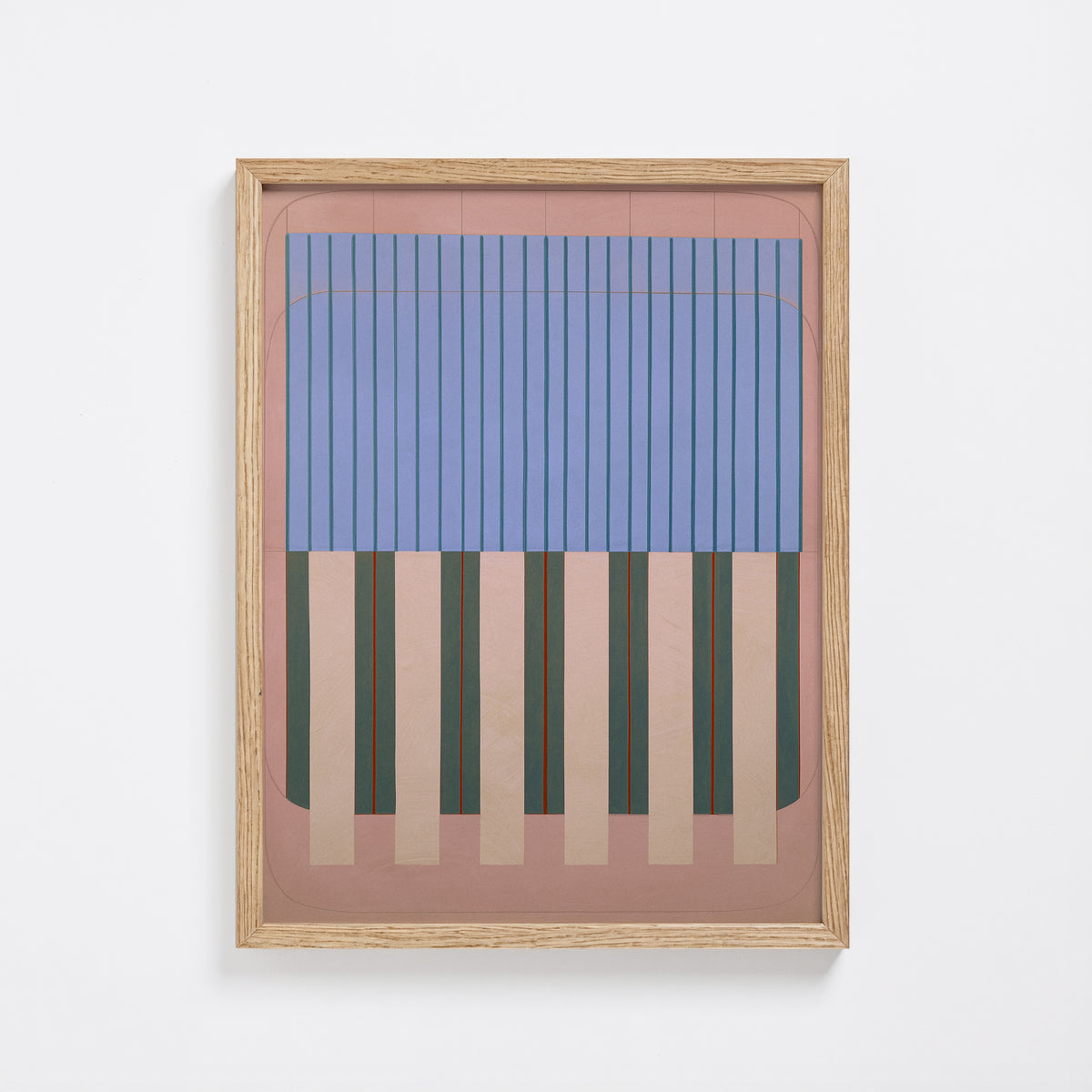 Meridian No. 15 Geometric Abstract Art Print