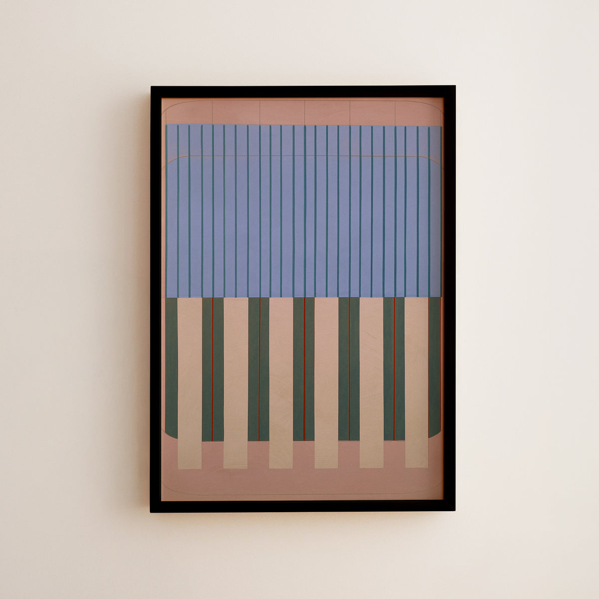 Meridian No. 15 Geometric Abstract Art Print