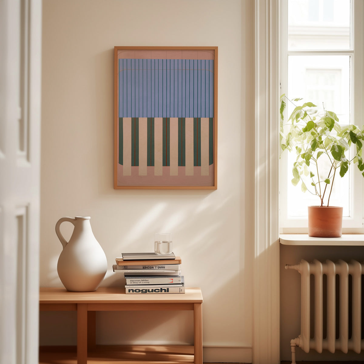 Meridian No. 15 Geometric Abstract Art Print