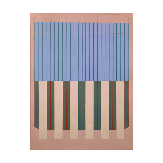 Meridian No. 15 Geometric Abstract Art Print