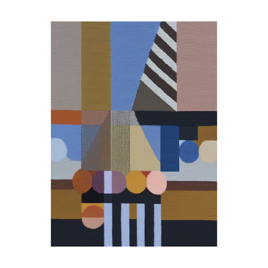Woven Perspectives No. 05 — Geometric Abstract Art Print