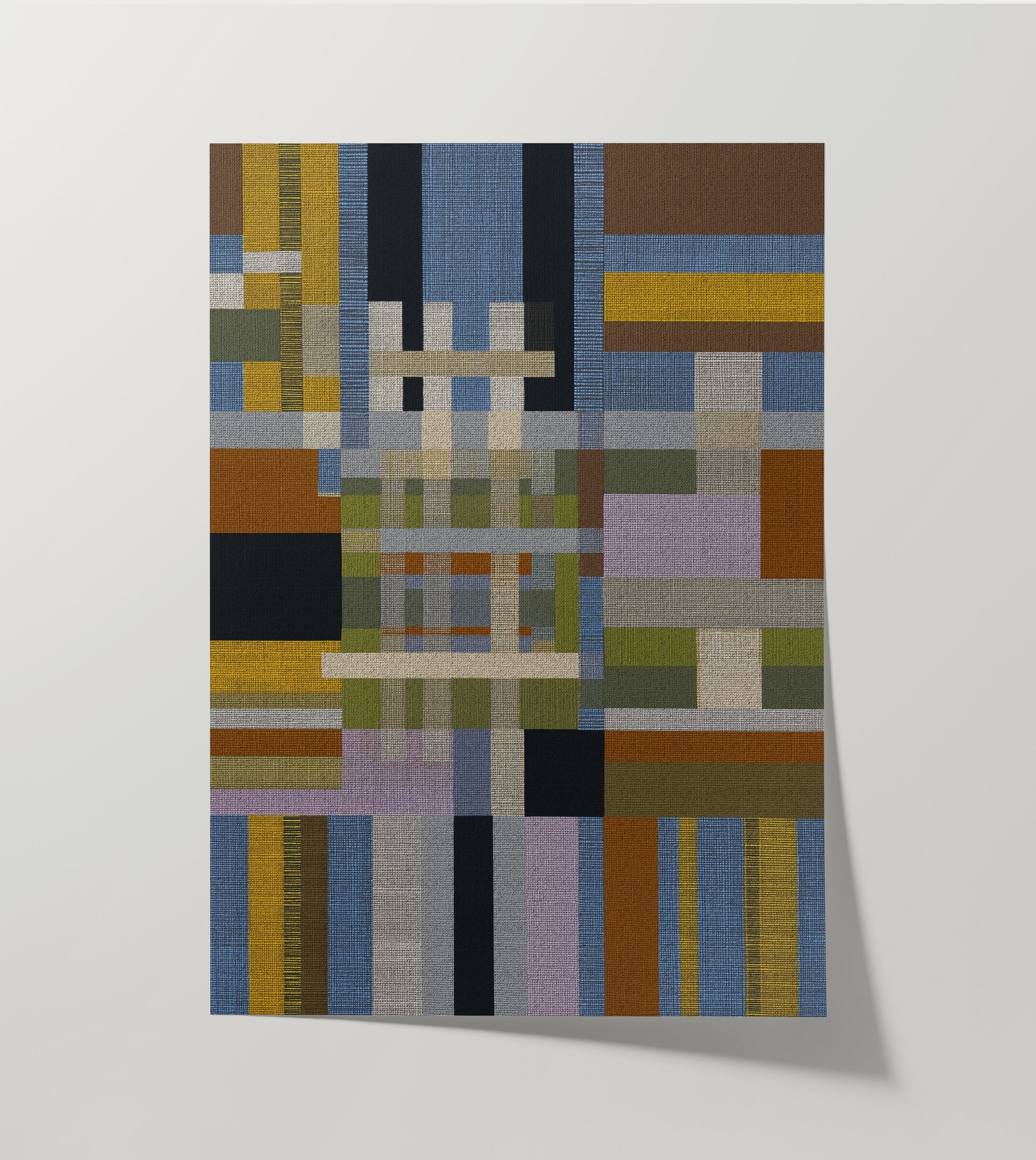 Woven Perspectives No. 08 — Geometric Abstract Art Print